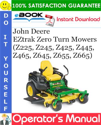 john deere eztrak z425 owners manual